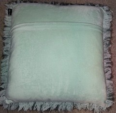 SAFAVIEH Decorative Pillow Throw plush Metallic Silver Light Blue Mint fluffy