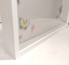 White Shadow Box Display Case 21″ L X 17″ W x 2″ H