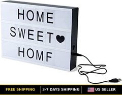 Customizable LED Message Board with 105 Changeable Letters & Symbols