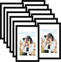 Set of 12 Elegant 11×17 Black Picture Frames for Stunning Wall Displays
