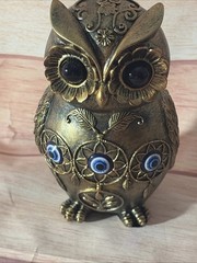 New Brass Owl Figurine Statue Home Decor 5″