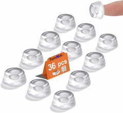 Door Knob Stopper Wall Protector 36PCS Small Door Stopper and 20 PCS Bumper Pads