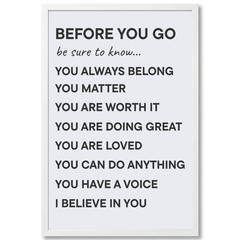 Positive Affirmations for Kids Room Classroom Inspirational Wall Art 11×17