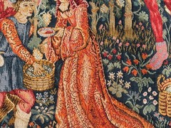 2×2 Vintage French Tapestry Wall Hanging Bedroom Religions View Décor Tapestries