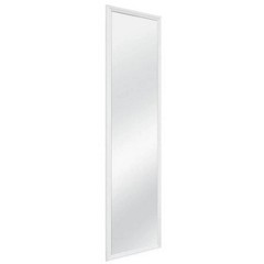 Full Length Rectangular White Mirror 49 Inch Slim Frame Home Decor Wall Hanging