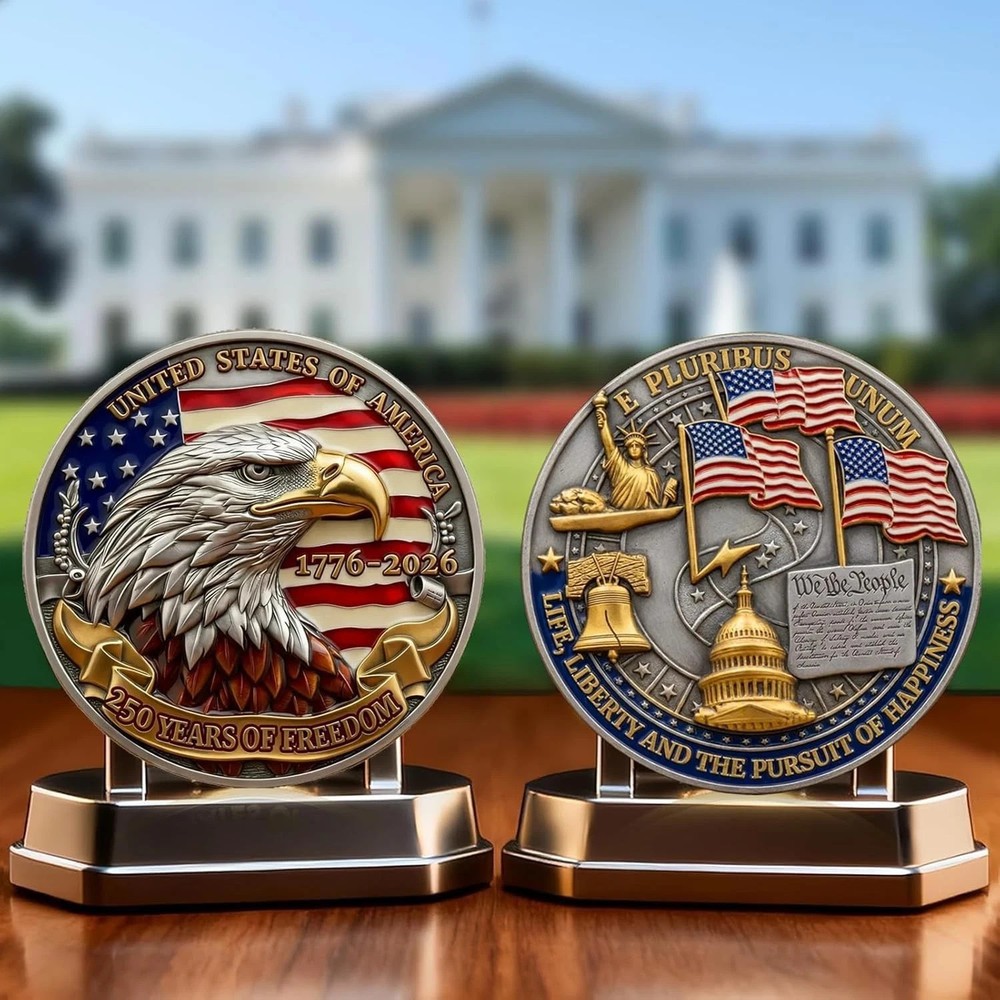250th Anniversary Eagle Freedom Commemorative Coin 1776 2026