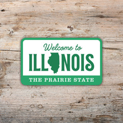 Welcome to Illinois Sticker The Prairie State Vinyl Decal Waterproof Travel