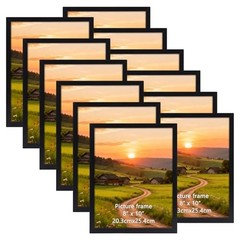 8×10 Black Picture Frames Set of 12 for Displaying 8 x 10 8×10-12pcs black