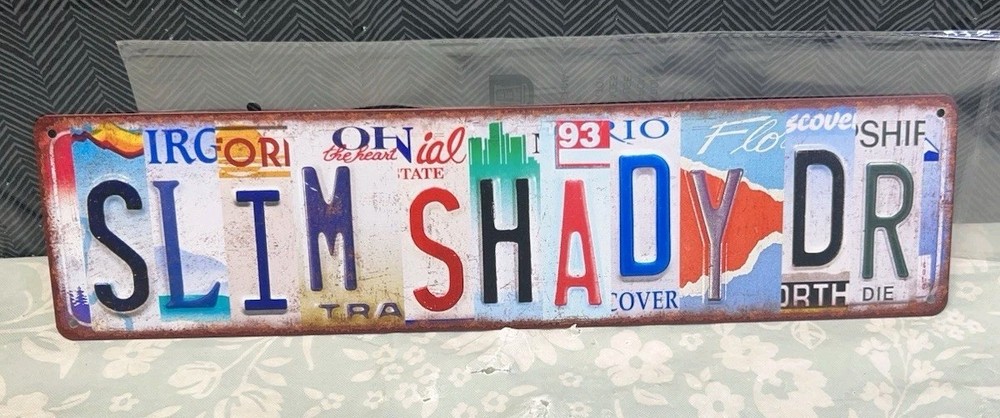 Slim Shady Dr Wall Sign 15.75×4 Inches B10