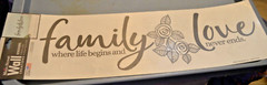 3 Main St. Peel & Stick Wall Decal «Faith Where life begins and Love never ends