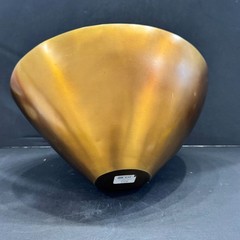 Restoration Hardware Brass Oval Bowl Asymmetrical Decorative Gold 40410463 BRS