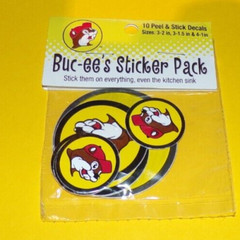 Buc-ee’s Classic Beaver Logo 10 Peel & Stick Decals Sticker