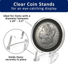 OnFireGuy Coin Easels 10pcs Small Coin Display Stand Easels for Coin Holders