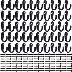 50PCS Coat Hooks Wall Mounted Single Prong Robe Hook for Hanging Towel Hooks