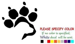 Labrador Retriever Paw Print Vinyl Decal Sticker Car Truck Window Various sizes