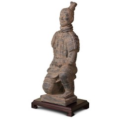 US Seller – Miniature Chinese Terracotta Soldier (18 in) Kneeling Archer Warrior