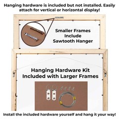 5×42 In Frame Black Real Wood Picture Frame Width 0.75 inches | Interior Frame D
