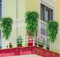 1-3X Artificial Hanging Plant Vines Fake Ivy Ferns Outdoor Wedding Garland Decor