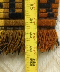 Vintage Ecuador Embroidery Wall Hanging, Rustic Folk Art Decor
