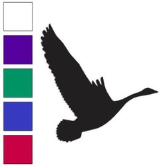 Canada Goose Flying, Vinyl Decal Sticker, Multiple Colors & Sizes #140