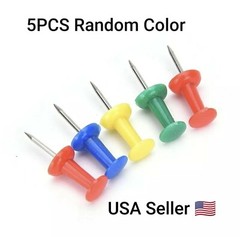 5Pcs Assorted Making Thumb Tacks Multicolor Plastic Tacks Push Pins Cork School