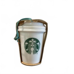 Starbucks Green and White Christmas Ornament Holiday 2016 New To Go Cup