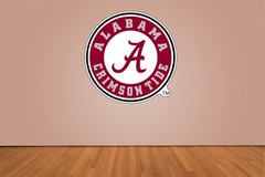 Alabama Crimson Tide Flag Indoor Wall Vinyl Decal Sticker 5 – 52″