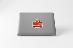 Springfield Illinois Sticker Decal Vinyl Die-Cut City Skyline Landmark Design