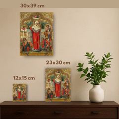 Mother of God Virgin Mary the Theotokos “Joy of all who Sorrow” icon wall art