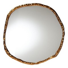 Baxton Studio Urania Wall Mirror – Irregular Shape Accent Mirror