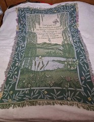 45×65 Serenity Prayer Throw Wall Tapestry Fringed