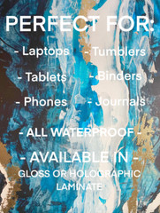 Alien Peace Sign Sticker l Gloss or Holographic Laminate l Waterproof Decal