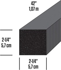 02535 2-1/4 in x 42 in Gray Fo Window Seal Strip –