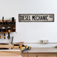 Diesel Mechanic Street Sign Automotive Auto Shop Garage Decor Truck 104180021021