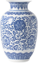 Blue and White Vase, Blue Vases Home Décor, Chinoiserie Vase, Blue and White Por