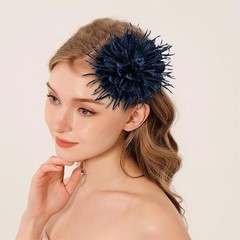 18cm/7in Dainty Spiky Fabric Flower Brooch Pin for Women Girls Elegant Crysta…