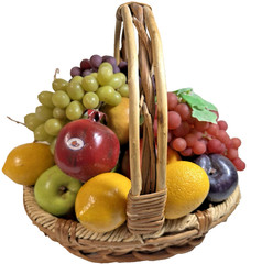 Large 26 Piece Lot Of Vintage Faux Fruit Decorations 4 1/2 Pounds Mixed