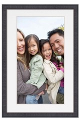 28×40 Frame Mahogany With White Picture Mat For 28×40 Photo – Mahogany 31×43 Fra