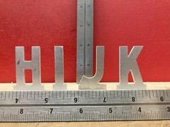 Aluminum Mailbox Letters