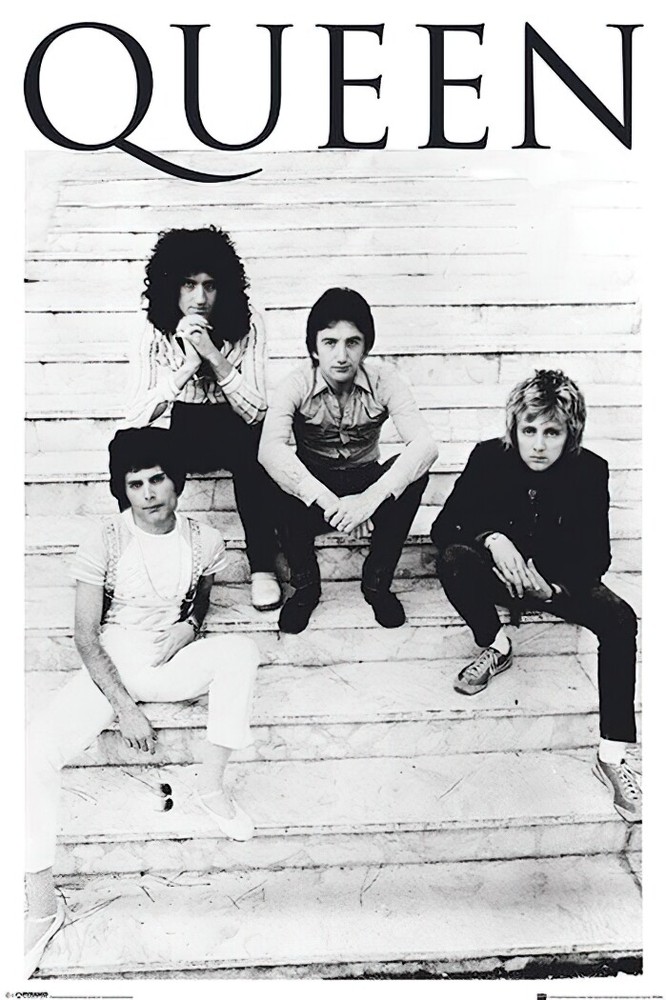 Queen – B&W Music Poster (Brazil 1981 – The Guys) (Size: 24″ x 36″)