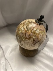 World Globe Small Decorative 3x 3×5 Wood Base