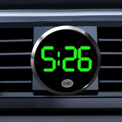 Car Dashboard Digital Clock Mini Electronic Vehicle Dash Clock LED Display