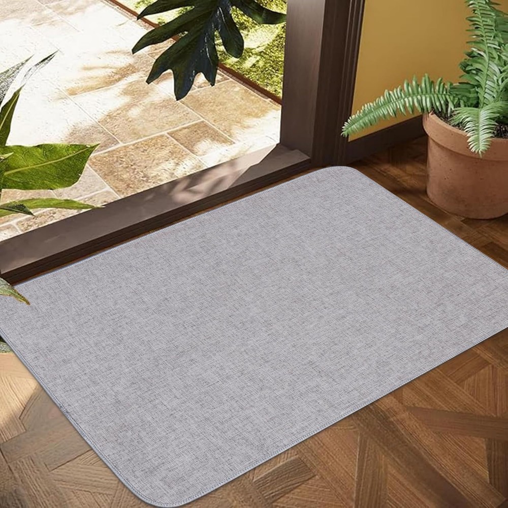 1/10 Inch Ultra Thin Indoor Door Mat, Long-Lasting & Maximum Non-Slip Rubber