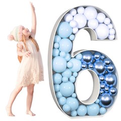3FT Number Balloon Backdrop Frame White Polystyrene Birthday Wedding Baby Shower