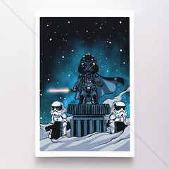 Darth Vader Stormtrooper Star Wars Poster Canvas Movie Comic Art Print #60