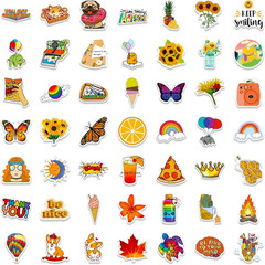 Art Stickers for Kids Teens Adults, 100 Pcs Cute Aesthetic Vinyl Waterproof Stic