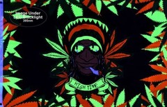 Rasta Dude Blacklight Reactive Fly Flag 3′ x 5′