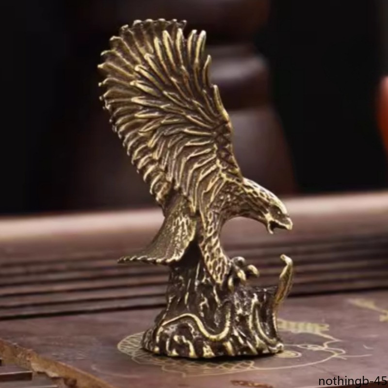 6cm Solid Pure Copper Eagle Ornament Arts and Crafts Office Desktop Decoration