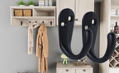 50PCS Coat Hooks Wall Mounted Single Prong Robe Hook for Hanging Towel Hooks