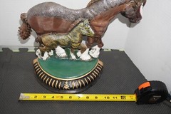 Vintage Upper Deck Cast Iron Horse Colt Heavy Door Stopper